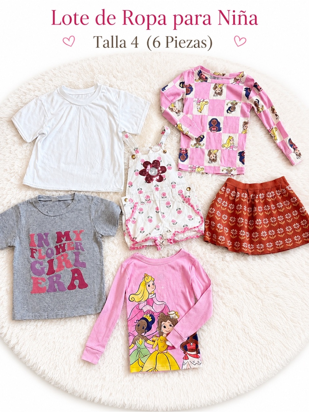 💕 Girls Size 4 Clothing Bundle | 6 Piece Outfit Lot